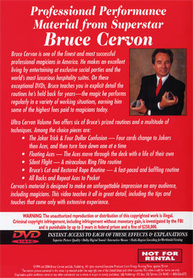 Ultra Cervon Vol. 2 - Bruce Cervon - DVD alternate view - Wizard Magic Shop