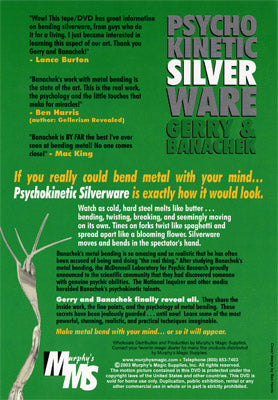 Psychokinetic Silverware by Gerry And Banachek - DVD alternate view - Wizard Magic Shop