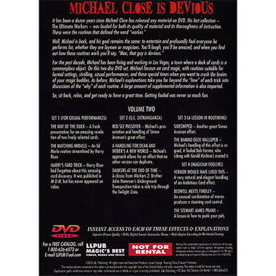 Devious Volume 2 by Michael Close and L&L Publishing - DVD alternate view - Wizard Magic Shop