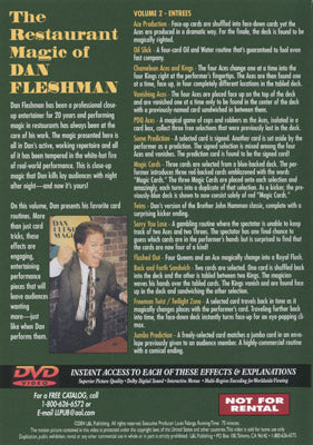 Restaurant Magic Volume 2 by Dan Fleshman - DVD alternate view - Wizard Magic Shop
