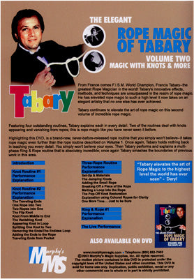 Tabary Elegant Rope Magic #2 by Murphy's Magic Supplies, Inc. - DVD alternate view - Wizard Magic Shop