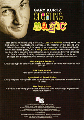 Creating Magic by Gary Kurtz - DVD alternate view - Wizard Magic Shop