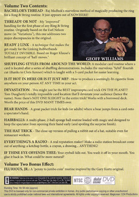 Miracles For Mortals Volume Two by Geoff Williams - DVD alternate view - Wizard Magic Shop