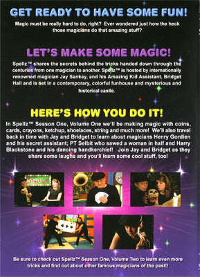 Spellz - Season One - Volume One (Featuring Jay Sankey) by GAPC Entertainment - DVD alternate view - Wizard Magic Shop