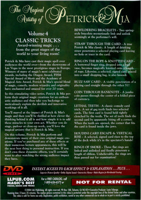 Magical Artistry of Petrick and Mia Vol. 4 by L&L Publishing - DVD alternate view - Wizard Magic Shop
