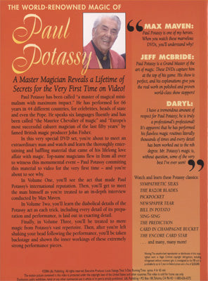 World Renowned Magic of Paul Potassy - DVD alternate view - Wizard Magic Shop
