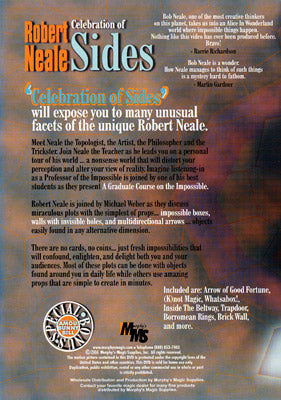 Celebration Of Sides by Robert Neale - DVD alternate view - Wizard Magic Shop
