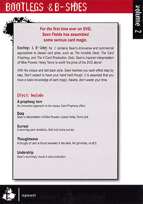 Bootlegs and B-Sides - Volume 2 by Sean Fields - DVD alternate view - Wizard Magic Shop