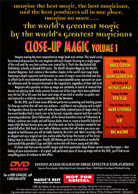 World's Greatest Magic: Close Up Magic #1 - DVD alternate view - Wizard Magic Shop