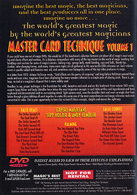World's Greatest Magic: Master Card Technique Volume 1 - DVD alternate view - Wizard Magic Shop
