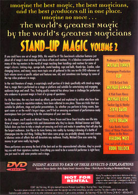 World's Greatest Magic: Stand-Up Magic Volume 2 - DVD alternate view - Wizard Magic Shop