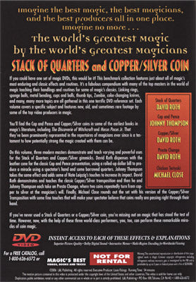 World's Greatest Magic: Stack Of Quarters and Copper/Silver Coin - DVD alternate view - Wizard Magic Shop