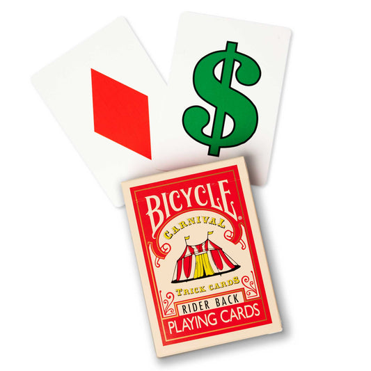 Magic Gaff Deck - Bicycle Back alternate view - Wizard Magic Shop