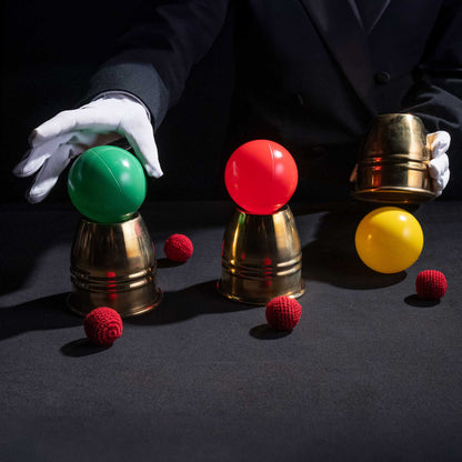 Giant Cups and Balls Magic Routine