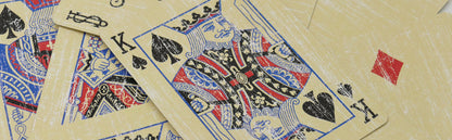 Faded Rider Back Red Bicycle Deck