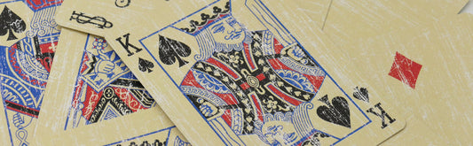 Faded Rider Back Red Bicycle Deck alternate view - Wizard Magic Shop
