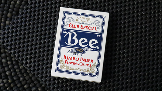 Cards Bee Poker Jumbo Index (Blue) - Wizard Magic Shop