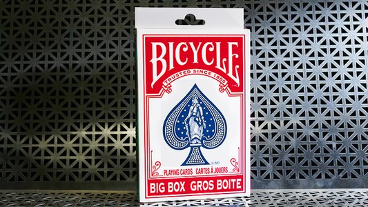 Big Bicycle Cards (Jumbo Bicycle Cards, Red) - Wizard Magic Shop