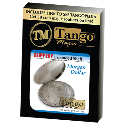Slippery Expanded Shell (Morgan Silver Dollar) by Tango (D0092) - Wizard Magic Shop