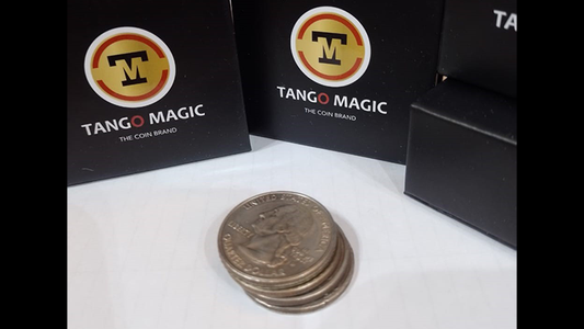 Stack of Coins Quarter Dollar - Trick (D0055) - Wizard Magic Shop