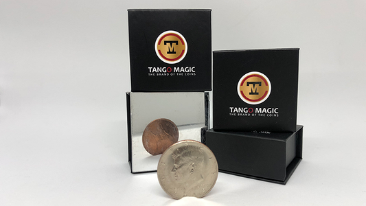 Copper Silver Coin (Half Dollar/English Penny) (D0060) by Tango - Trick - Wizard Magic Shop