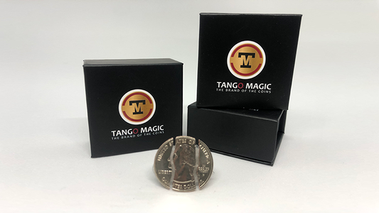 Folding Coin Quarter (D0021) (Traditional) by Tango Magic - Trick (D0021) - Wizard Magic Shop