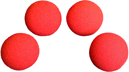 2 3/4 inch Pro Sponge Ball (Red) Pack of 4 from Magic by Gosh - Wizard Magic Shop