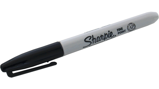 (Ungimmicked) Fine-Tip Sharpie (Black) box of 12 by Murphy's Magic Supplies - Trick - Wizard Magic Shop