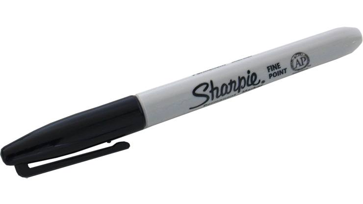 (Ungimmicked) Fine-Tip Sharpie (Noir) boîte de 12 par Murphy's Magic Supplies - Astuce