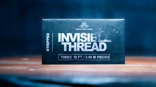 Invisible Thread Stripped 3/10 (3 pieces 10 feet each) by Murphys Magic Supplies - Trick - Wizard Magic Shop