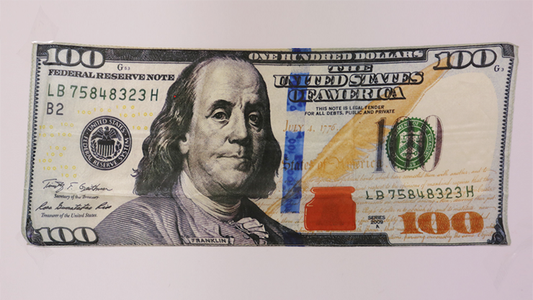 Silk 18 inch $100 Bill from Magic by Gosh - Trick - Wizard Magic Shop