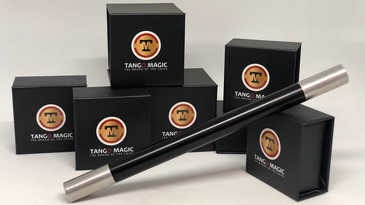 Magic Wand in Black (with silver tips) by Tango -Trick (W001) - Wizard Magic Shop