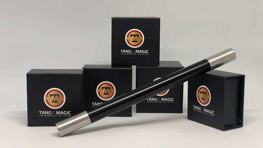 Mini Magic Wand in Black (with silver tips)( W003 ) by Tango-Trick - Wizard Magic Shop
