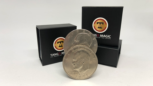 Slippery Expanded Shell Eisenhower Dollar (D0090) by Tango - Trick - Wizard Magic Shop
