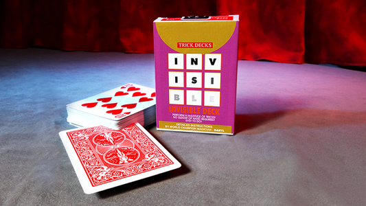 Invisible Deck Bicycle Mandolin (Red) - Wizard Magic Shop