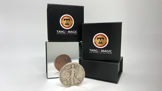 Tango Silver Line Copper and Silver Walking Liberty/English Penny (D0120) by Tango - Wizard Magic Shop