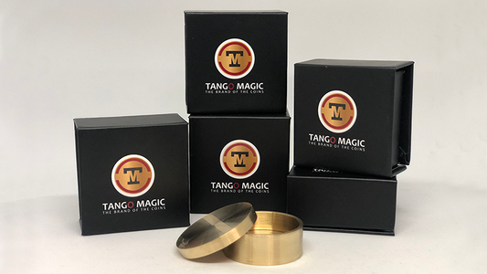 Boston Coin Box Brass One Dollar (B0029) by Tango Magic - Wizard Magic Shop