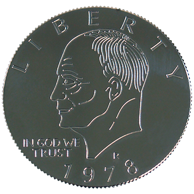 Eisenhower Palming Coin (Dollar Sized) by You Want it We Got it - Trick - Wizard Magic Shop