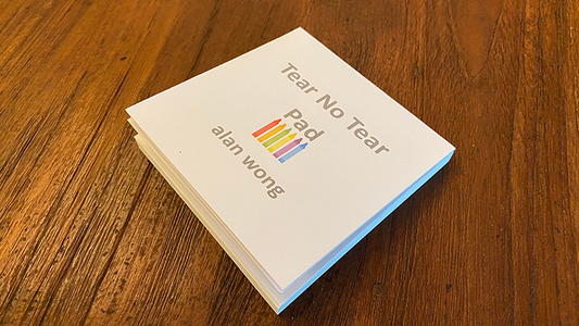No Tear Pad (Small, 3.5 X 3.5, Tear/No Tear Alternating) by Alan Wong - Trick - Wizard Magic Shop