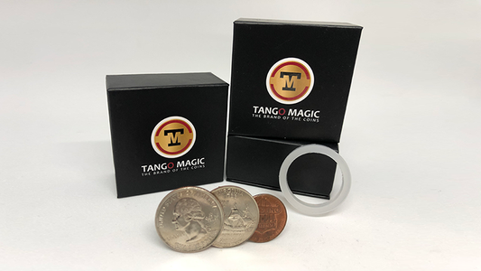 Locking Trick 61 cents (2 Quarters, 1 Dime, 1 Penny) by Tango - Trick (D0130)