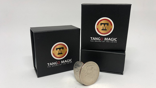 Flipper Coin Pro Elastic System Quarter Dollar (D0148) by Tango - Wizard Magic Shop