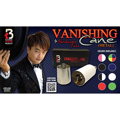 Vanishing Metal Cane (Black) by Handsome Criss and Taiwan Ben Magic - Trick - Wizard Magic Shop