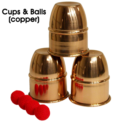 Cups & Balls (Copper) by Premium Magic - Trick - Wizard Magic Shop