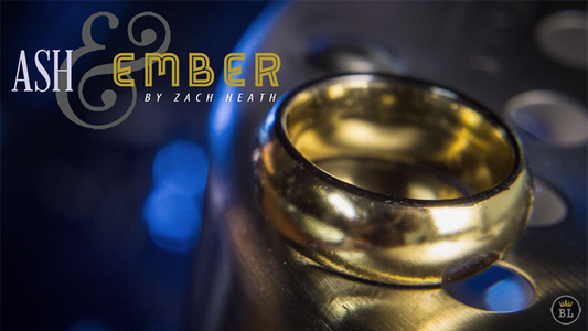 Ash and Ember Gold Curved Size 9 (2 Rings) by Zach Heath - Trick - Wizard Magic Shop