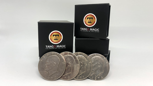 Four in One Eisenhower Dollar Set (D0146) by Tango - Trick - Wizard Magic Shop