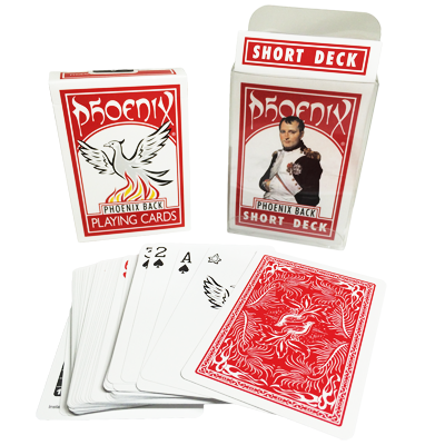 Phoenix Short Deck Red (Casino Quality) by Card-Shark - Trick - Wizard Magic Shop