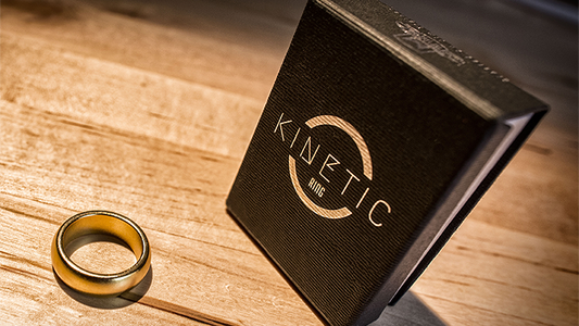 Kinetic PK Ring (Gold) Curved size 8 by Jim Trainer - Trick - Wizard Magic Shop