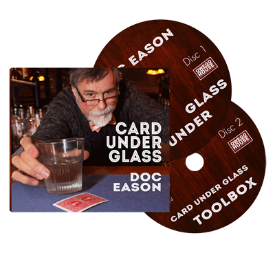 Doc Eason Card Under Glass (2 DVD set) by Kozmomagic - DVD - Wizard Magic Shop