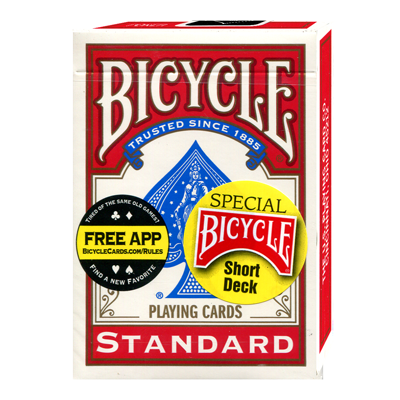Bicycle Short Deck (Red) by US Playing Card Co. - Wizard Magic Shop