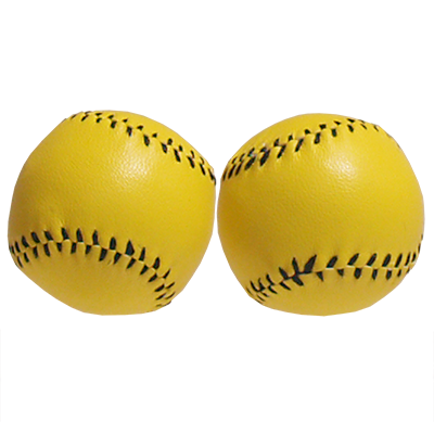 Chop Cup Balls Cuir Jaune (Lot de 2) par Leo Smetsers - Trick